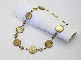 Golden Cymbal Necklace